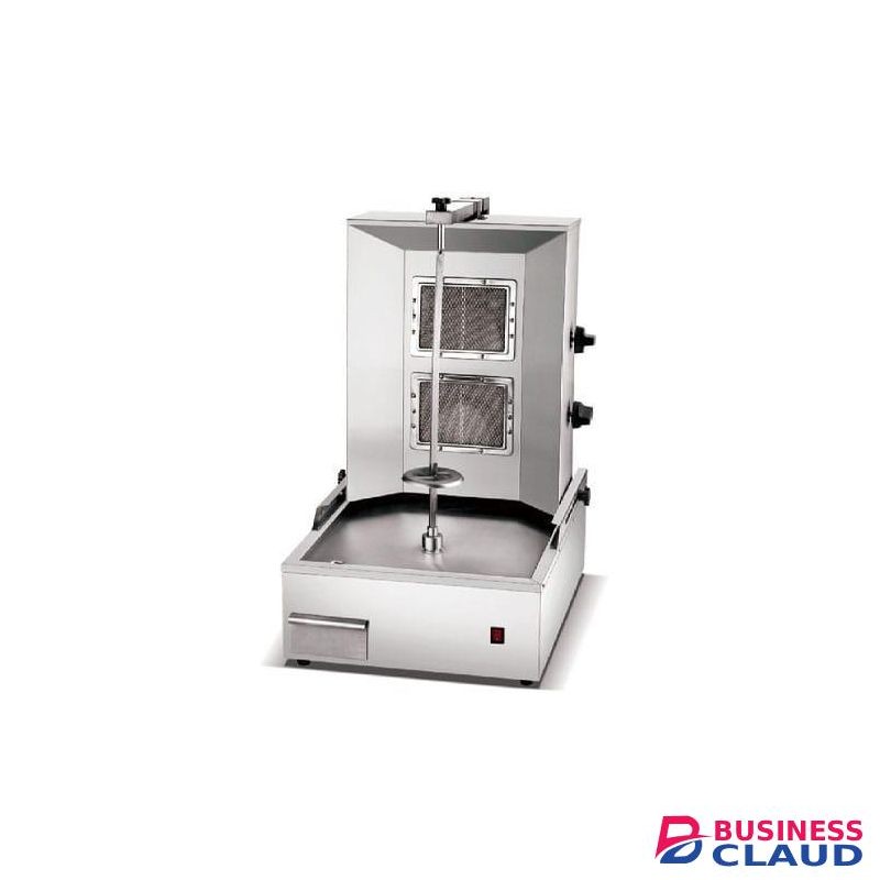 Commercial gas shawarma machine 2 burner