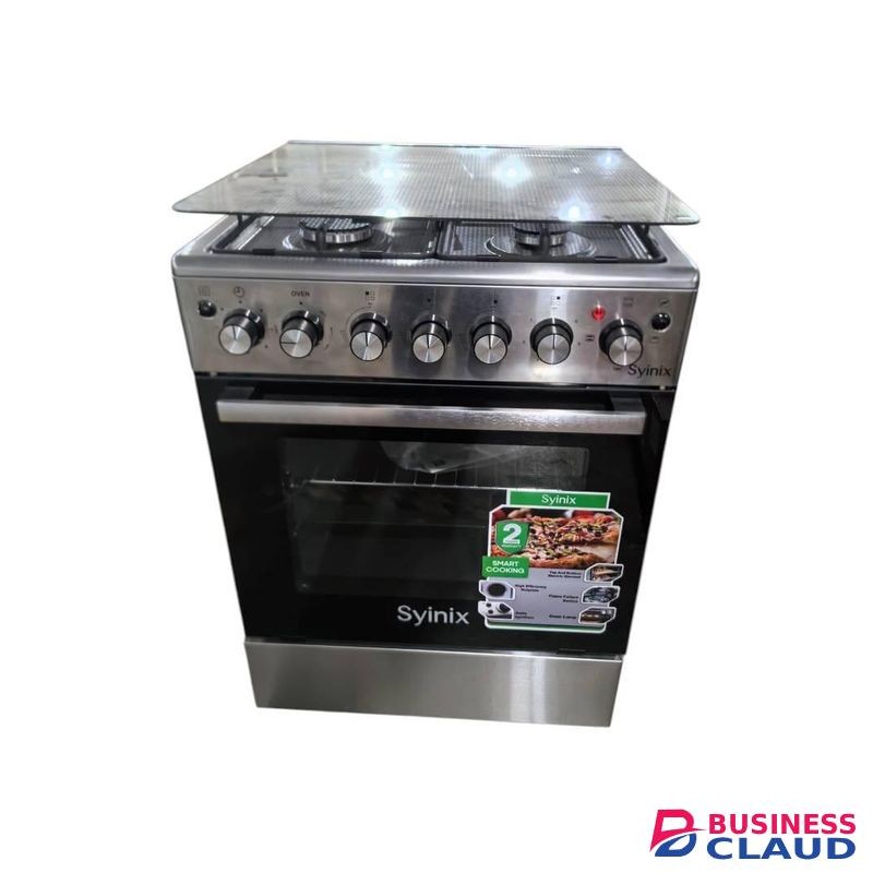 Synix 60x60 3-Gas +Electric Burner with Electric oven 1yr Warranty