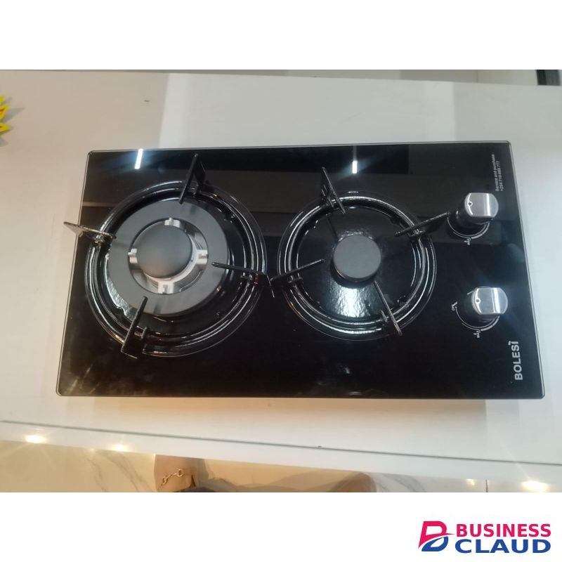 Bolisi i hob 2 burners inbuilt gas glass tampared hod