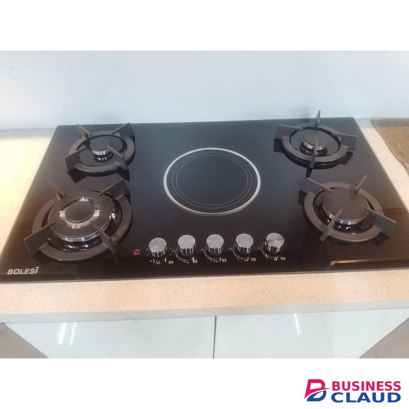 Bolesi 4 Gas Burners +1 Infrared Electric Hob