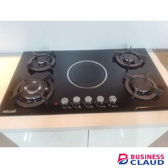 Bolesi 4 Gas Burners +1 Infrared Electric Hob