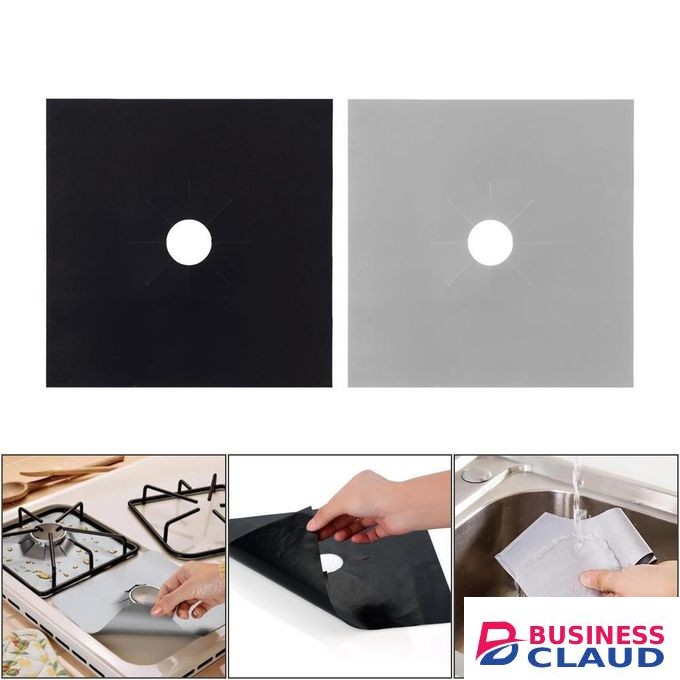 Gas Cooker Protective Liners.Black, Grey, Silver