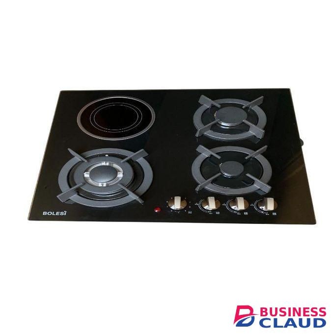 Bolesi 3 gas burner 1 Vitro ceramic Built in cooker ,Glass ,60*60cm-1 YEAR WARRANTY