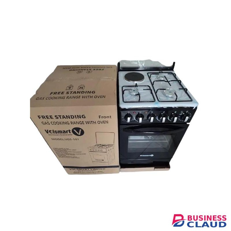 VOLSMART 60 by 60 3 gas + 1 electric Standing Cooker Automatic Ignition