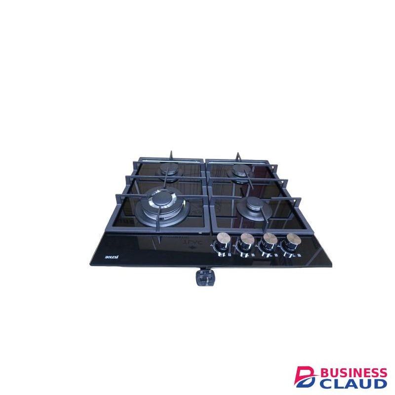 Bolesi 60cm Built-In 4-Burner Gas Stove - Auto Ignition & FFD Safety