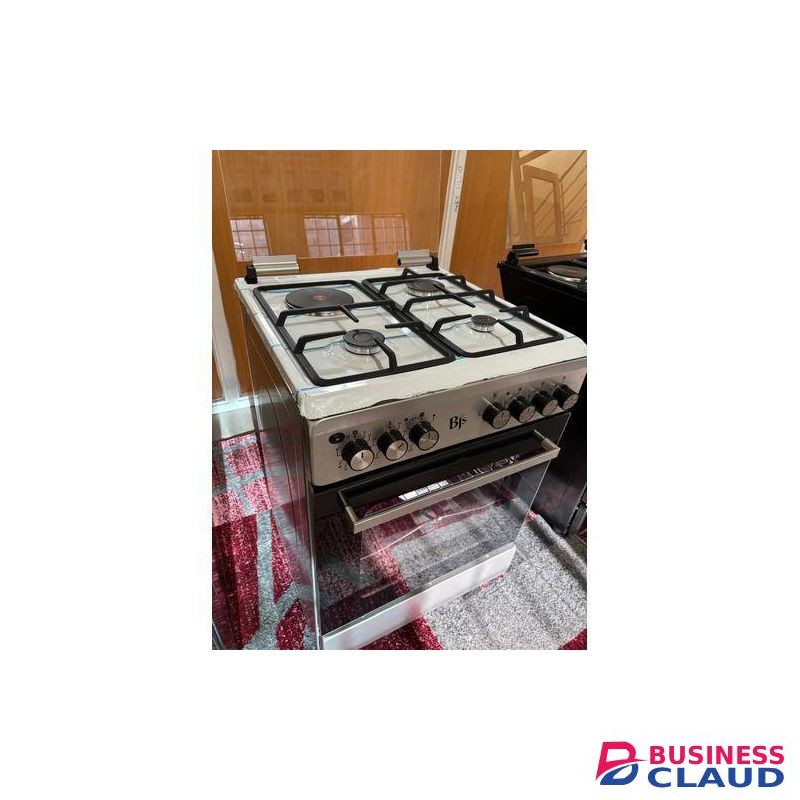 BJS Enox ELEGANCE Series 60*60 Turkey Mode Freestanding Cooker Turbo-FAN Technology 3 Gas Burners + 1 Electric Rapid Hot Plate (1500 Watts)