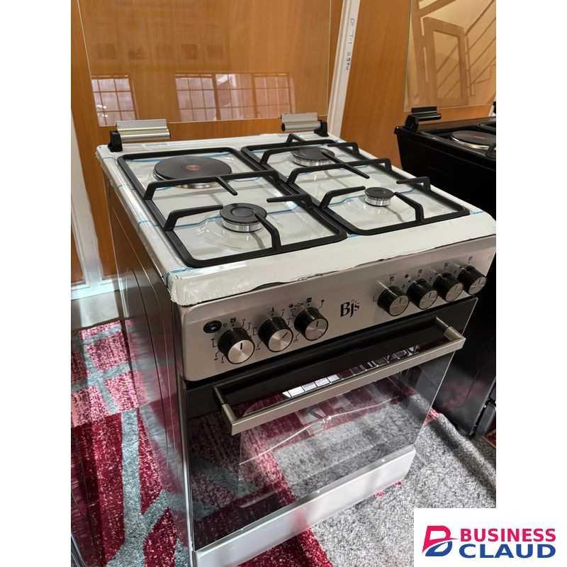 BJS ENOX New ELEGANCE Series 60*60 Turkey Model Freestanding Cooker Turbo-FAN Technology – For faster, even cooking 3 Gas Burners + 1 Electric Rapid Hot Plate (1500 Watts