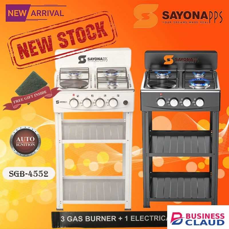 Sayona Automatic 3+1, Storage Shelves