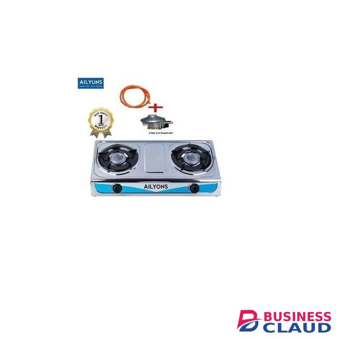 Nunix 2 Burner Table Top + Pipe & Regulator