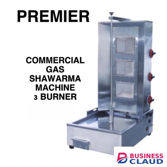 Premier Commercial Gas Shawarma Machine 3 Burner Cooker