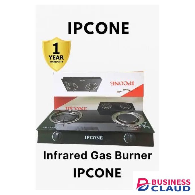 2 Burner infrared Gas Cooker, Auto Ignition Glass Top Table Stove