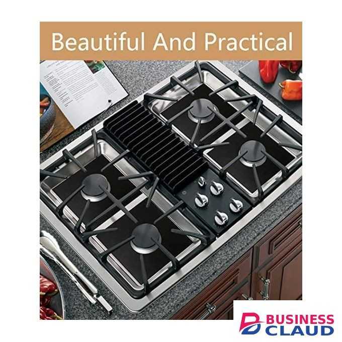 4pc Stove Burner Covers - Set Top Burner Covers- Gas Stove Protector, Non Stick Reusable, Stove Cover, Easy to Clean.