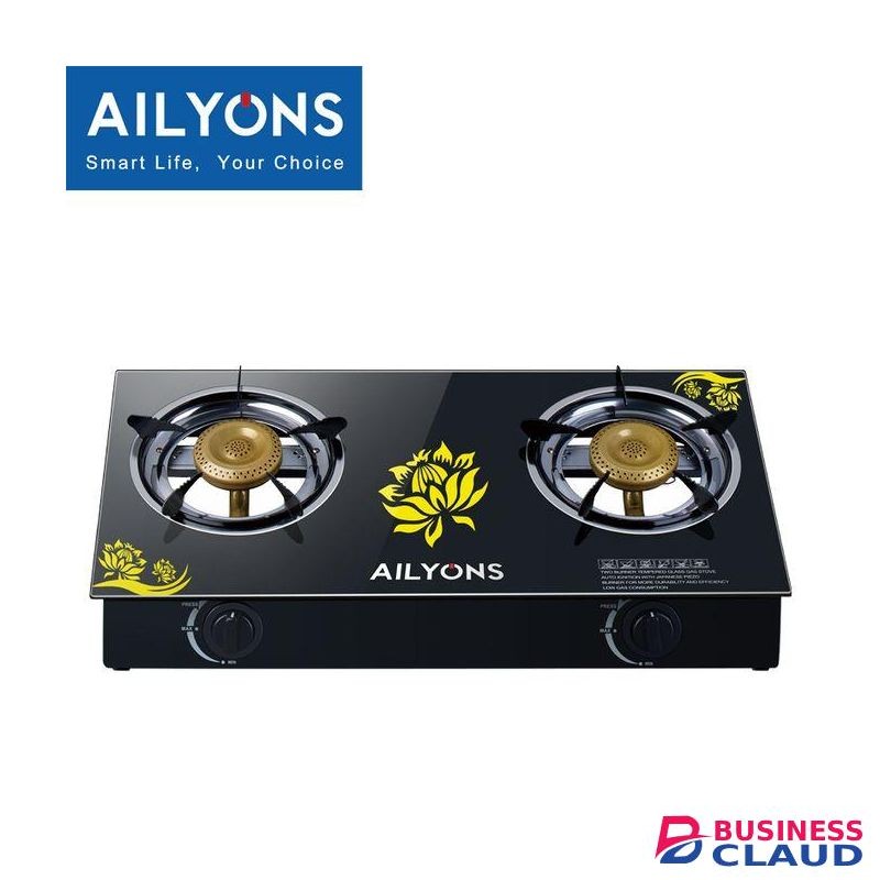 AILYONS 2 Burner Glass Top & Infrared Double Burner (1 YR WRTY)