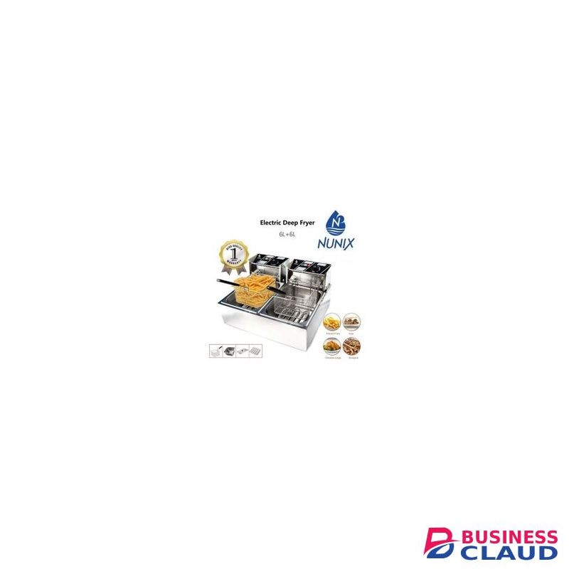 Nunix Commercial Electric Double Deep Fryer