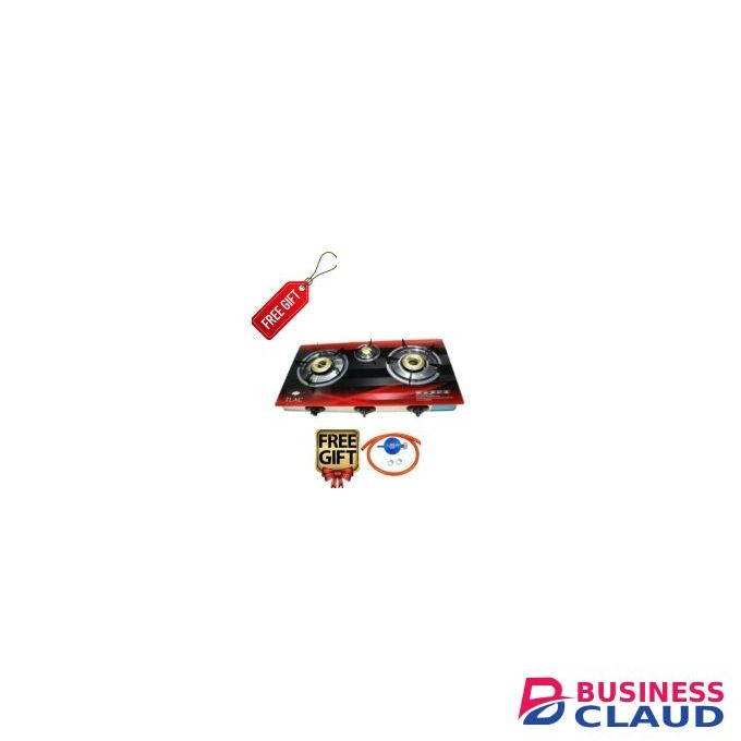 TLAC TABLETOP GAS GLASS STOVE, TLGT-004RE- RED