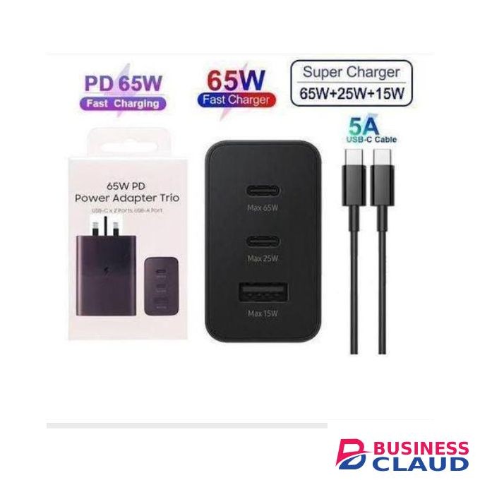 Samsung Complete 65 Watts Fast Charger Adapter With C Output Cable For All Type C