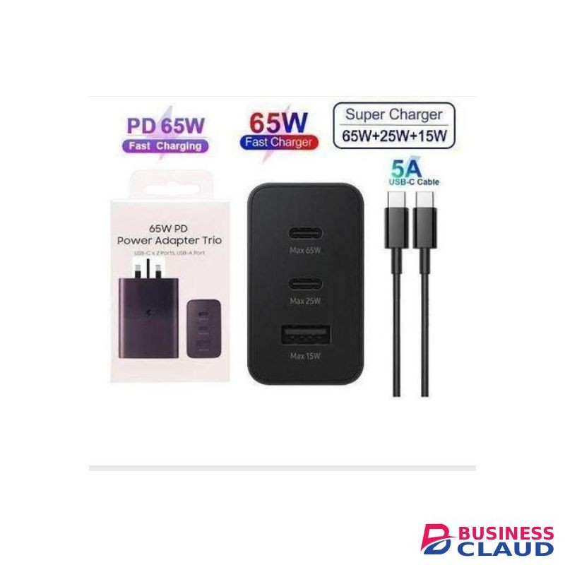 Samsung Complete 65 Watts Fast Charger Adapter With C Output Cable For All Type C