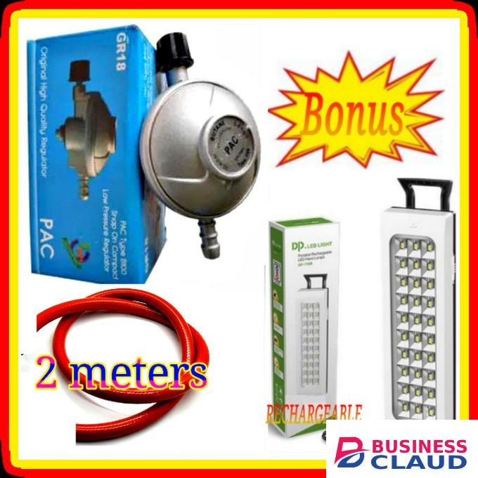 Pac Regulator Gas 6Kg For 2 Burner Gas Cooker + VALUE GIFTS