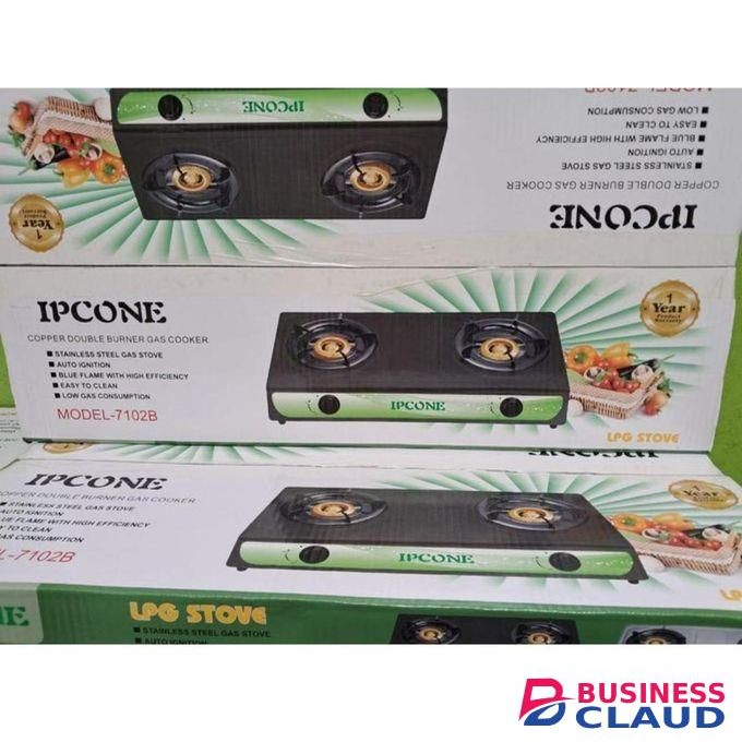 IPCONE Energy Efficient 2 Gas Burner, Gas Table Top Cooker-IPC