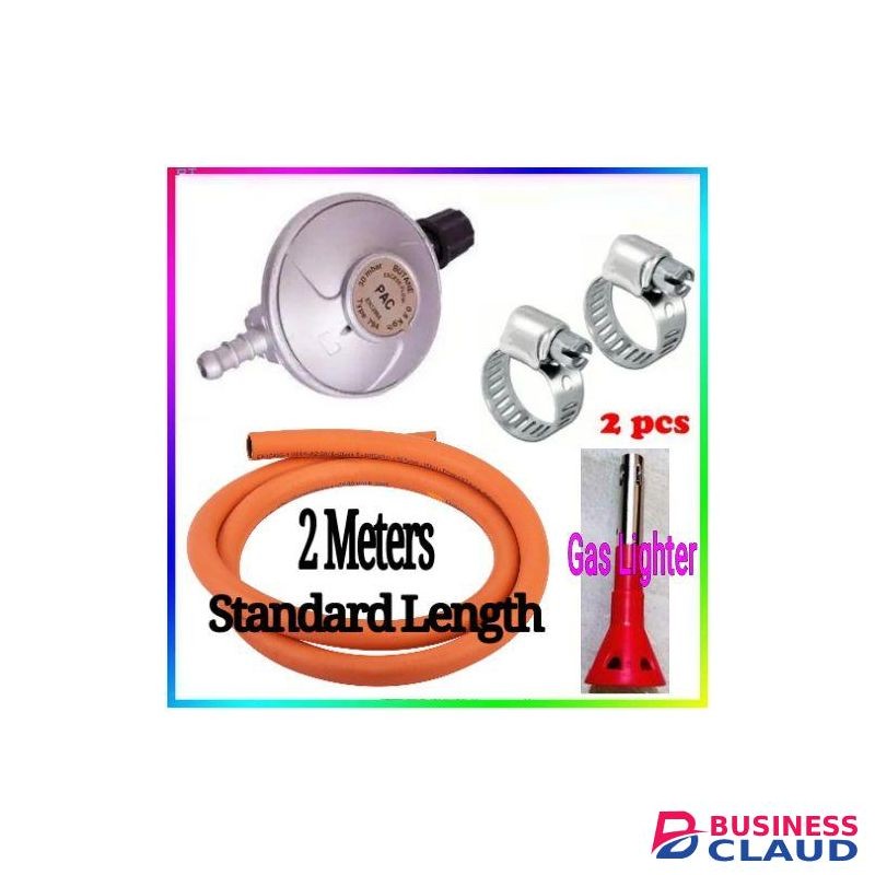 Pac Original Universal 6kg Gas //6 Kg Cylinder Regulator For 2 Meko Table Top Cooker + Free Gas Lighter