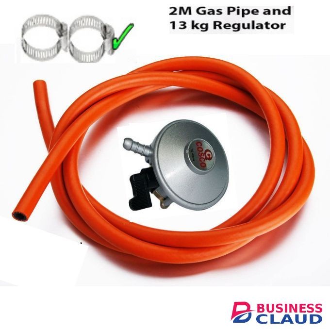 Cosco 13kg Regulator For Annov 2 Burner Gas Cooker 2M Hose Pipe & Safety Clips