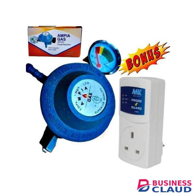 Ampia 13kg Gas Cylinder Regulator for Cooker burner & Fridge