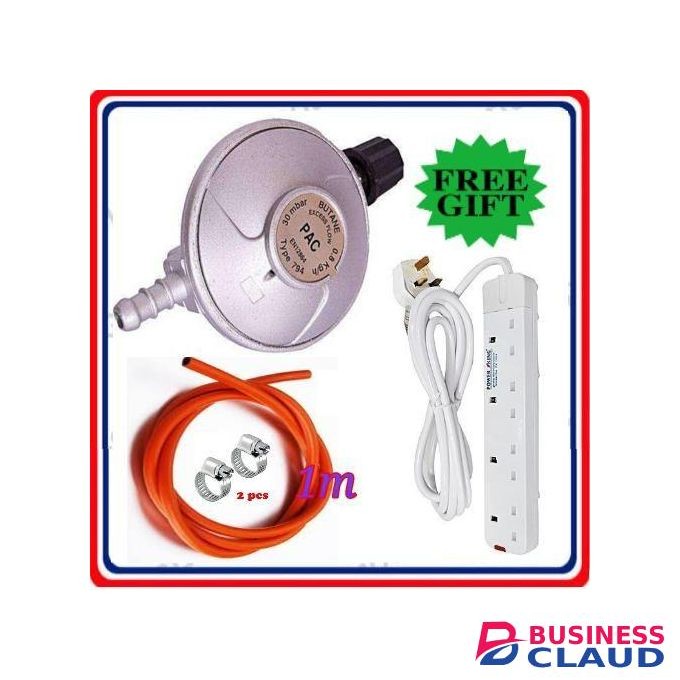 Pac UNIVERSAL 6KG GAS REGULATOR FOR 2 MEKO TABLETOP COOKER BURNERS – SAFE, DURABLE & LONG LASTING COOKING SOLUTION