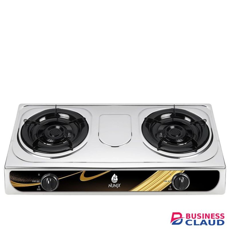 Nunix Table Top Gas Cooker, 2 Burner