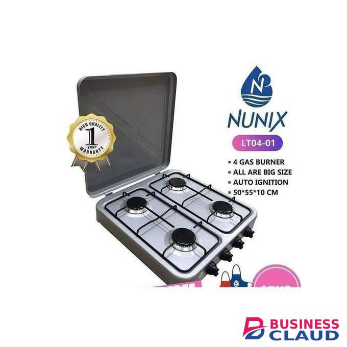 Nunix Table Top 4 Burners Gas Cooker