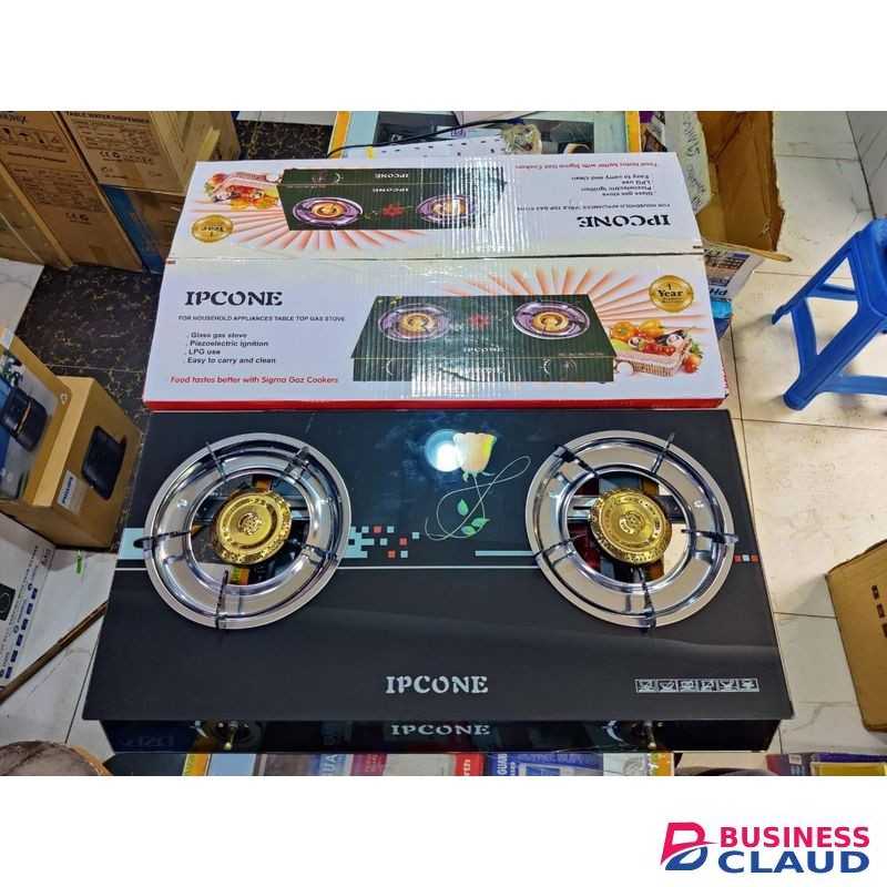 IPCONE 2 Gas Burner Table Top Glass Gas Cooker