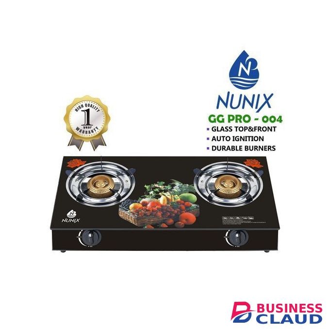 Nunix High Quality Strong Glass Table Top Gas Cooker