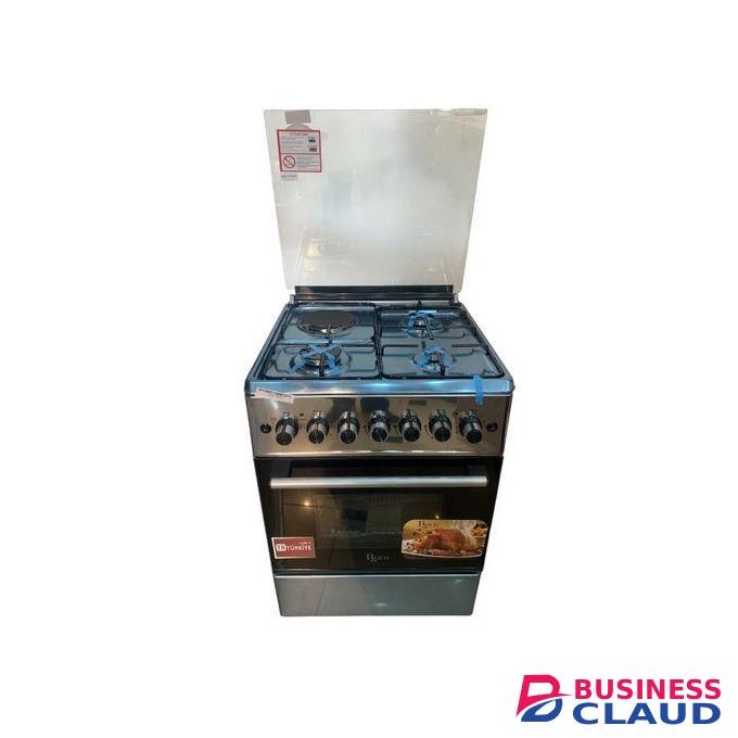 Roch 60x60CM 3 Gas Burners + 1 Hotplate - Silver