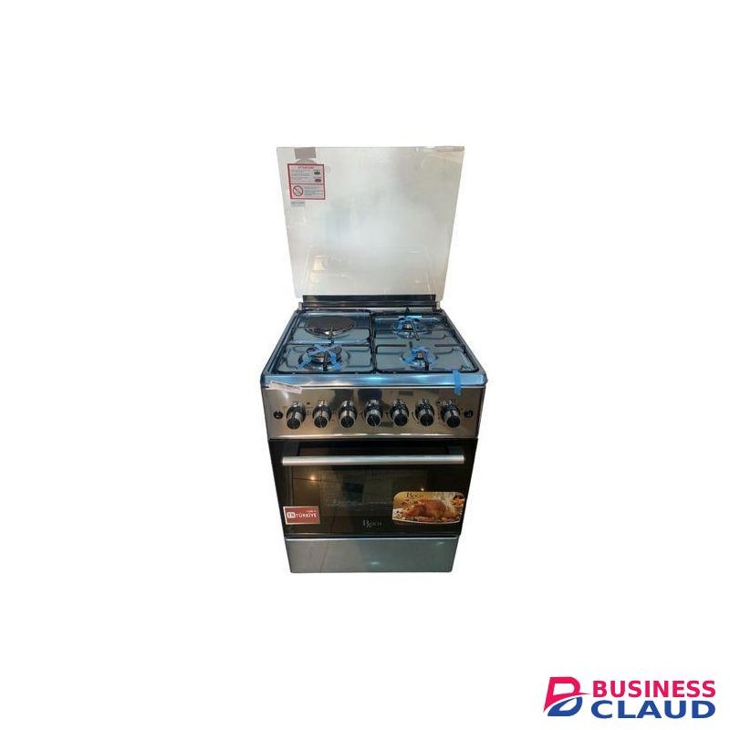 Roch 60x60CM 3 Gas Burners + 1 Hotplate - Silver