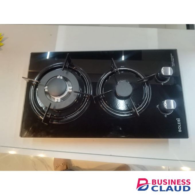 Bolesi 2 Burners Inbuilt Gas Glass Tempered Hob