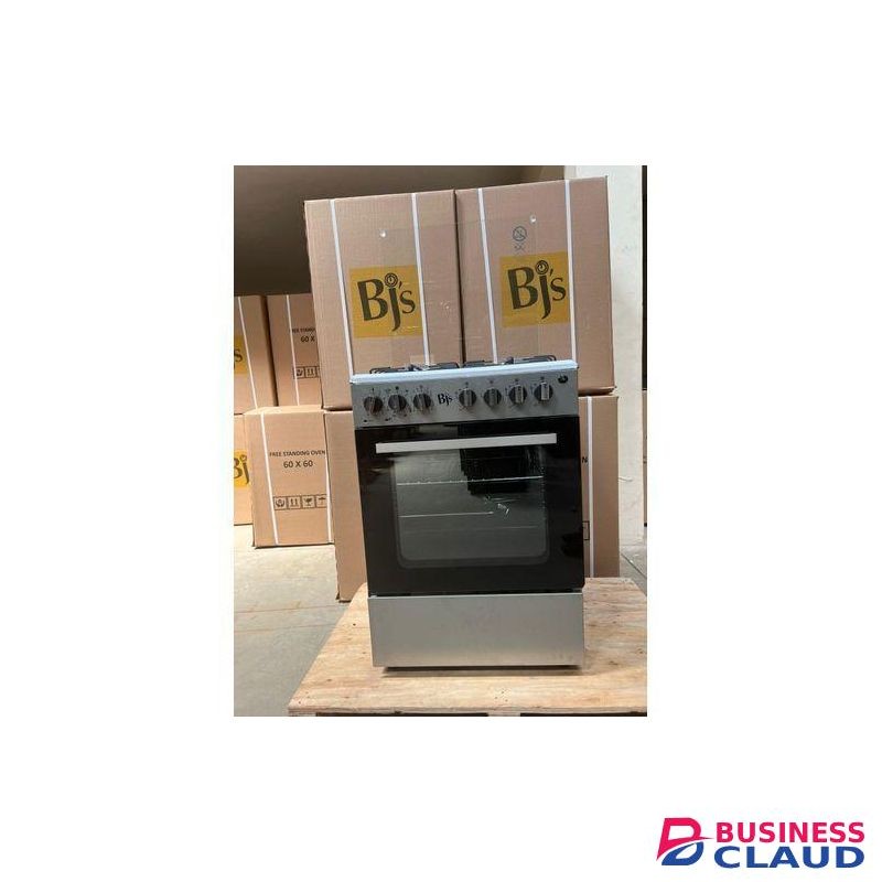 silver BJS 60X60 3-GAS+1 Hot Plate With Turbo-FAN