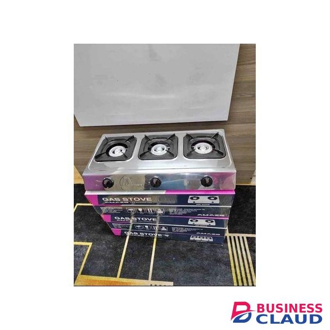 Amaze 3 Gas Burner Automatic Ignition Table Top Stainless