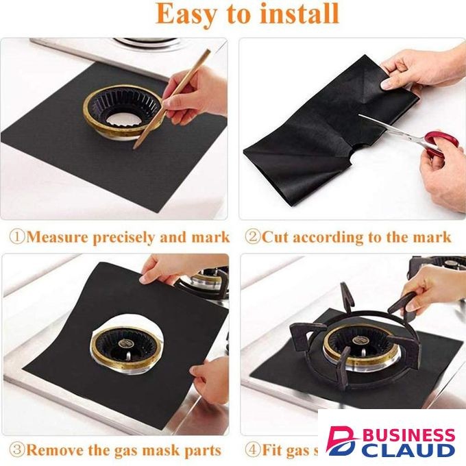 4 Piece Gas Stove Protector, Cover Liners