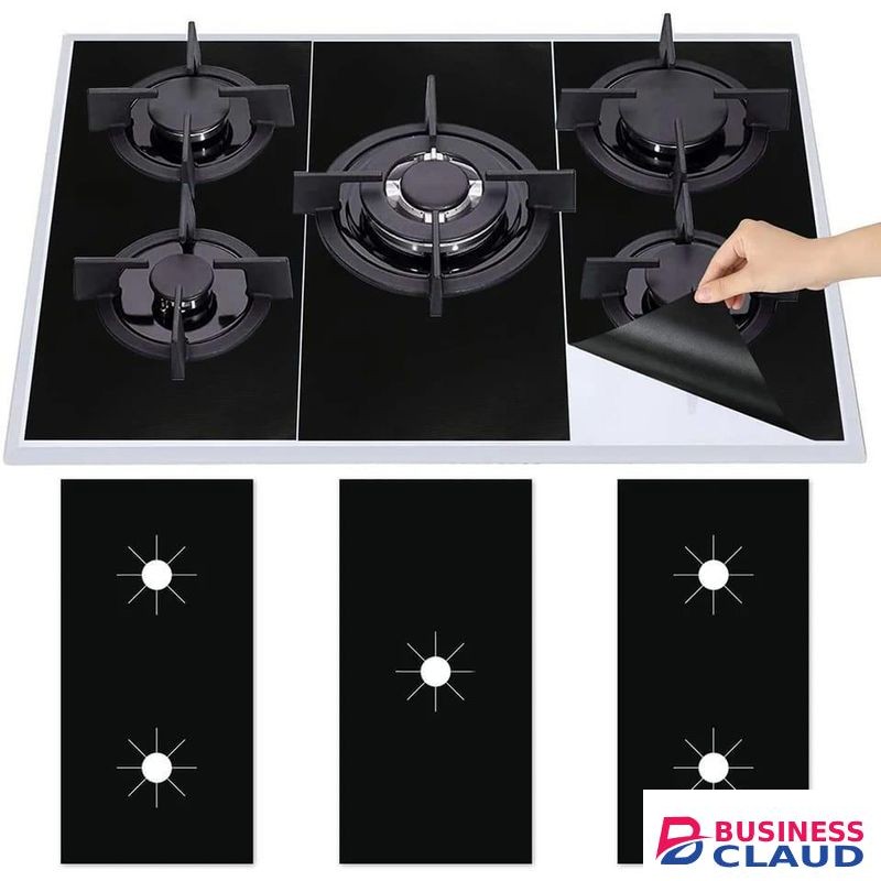 5-Hole Gas Stove Protective Cover Pads (Set)