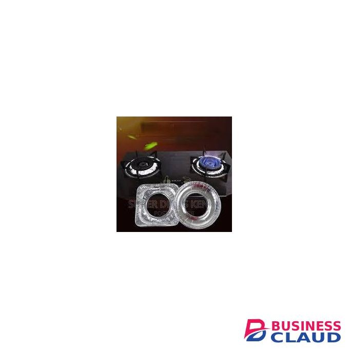10 PCS Gas Burner Liners Aluminum Foil Round Stove Burner Covers Gas Range Protector Bibs Kitchen Tools