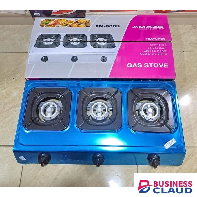 Amaze 3 Burner Stainless Steel Table Top Gas Cooker
