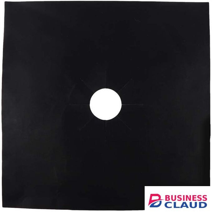 Stove Burner Covers, 8 pcs Reusable Fiberglass Gas Burner Liners Black Non Stick Stove Top Protector for Kitchen Cooking - 8 pieces