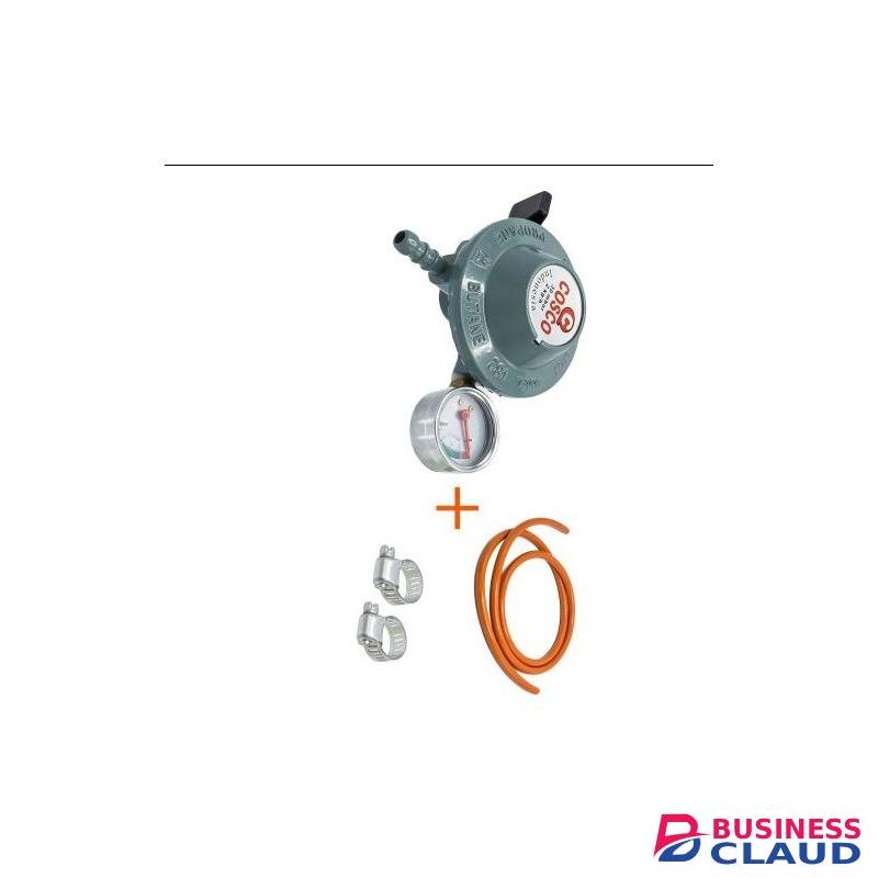 Cosco Gas Regulator 13KG +Gas Pipe For Cooker Double Burner, Clips