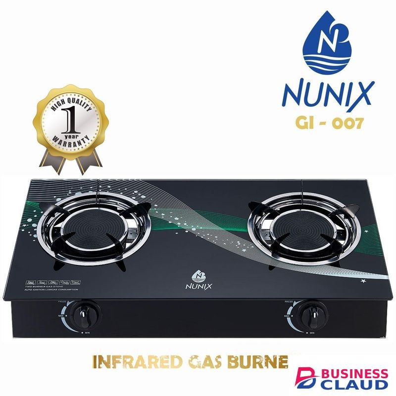 Nunix Double Infrared Burner Table Top Gas Cooker