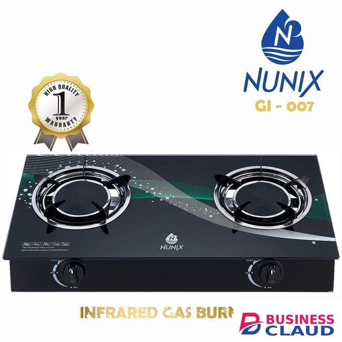 Nunix Double Infrared Burner Table Top Gas Cooker