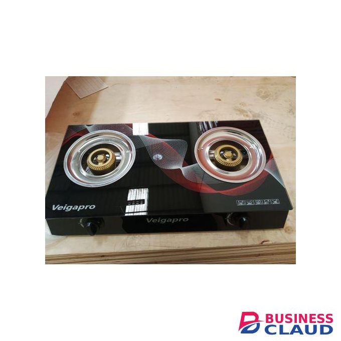 Veigapro 2 Burner - Glass Top And Gas Stove Double Burner