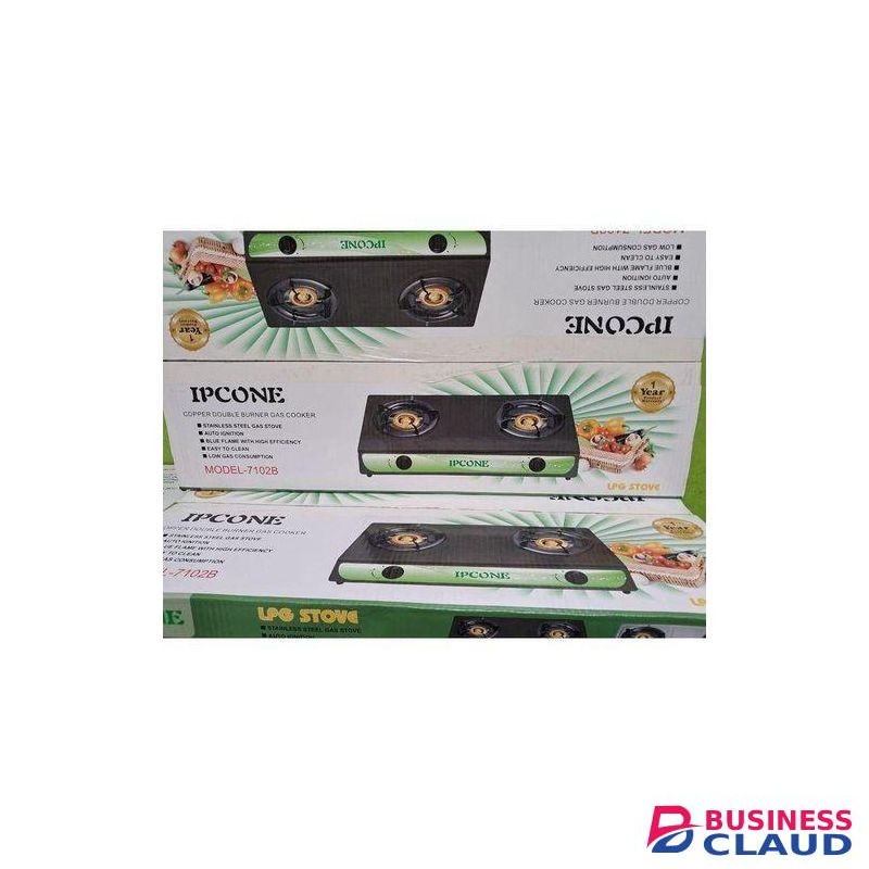 IPCONE Energy-Efficient 2-Burner Gas Table Top Cooker – Fast Heating, Low Gas Consumption