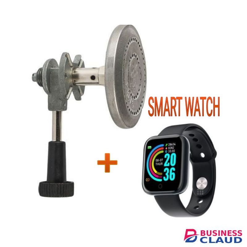 Strong Non Leak Meko Gas Burner + Smart Watch