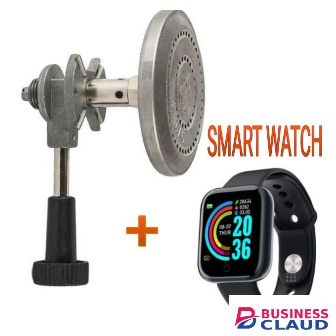 Strong Non Leak Meko Gas Burner + Smart Watch