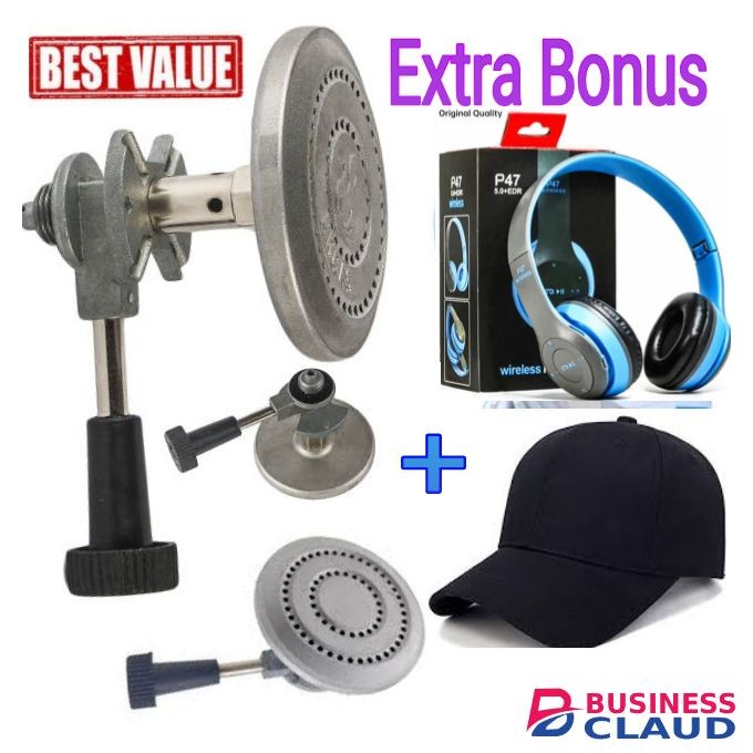 Hr Strong Non Leak Meko Gas Burner+ Headphones + Cap