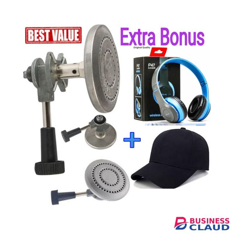 Hr Strong Non Leak Meko Gas Burner+ Headphones + Cap
